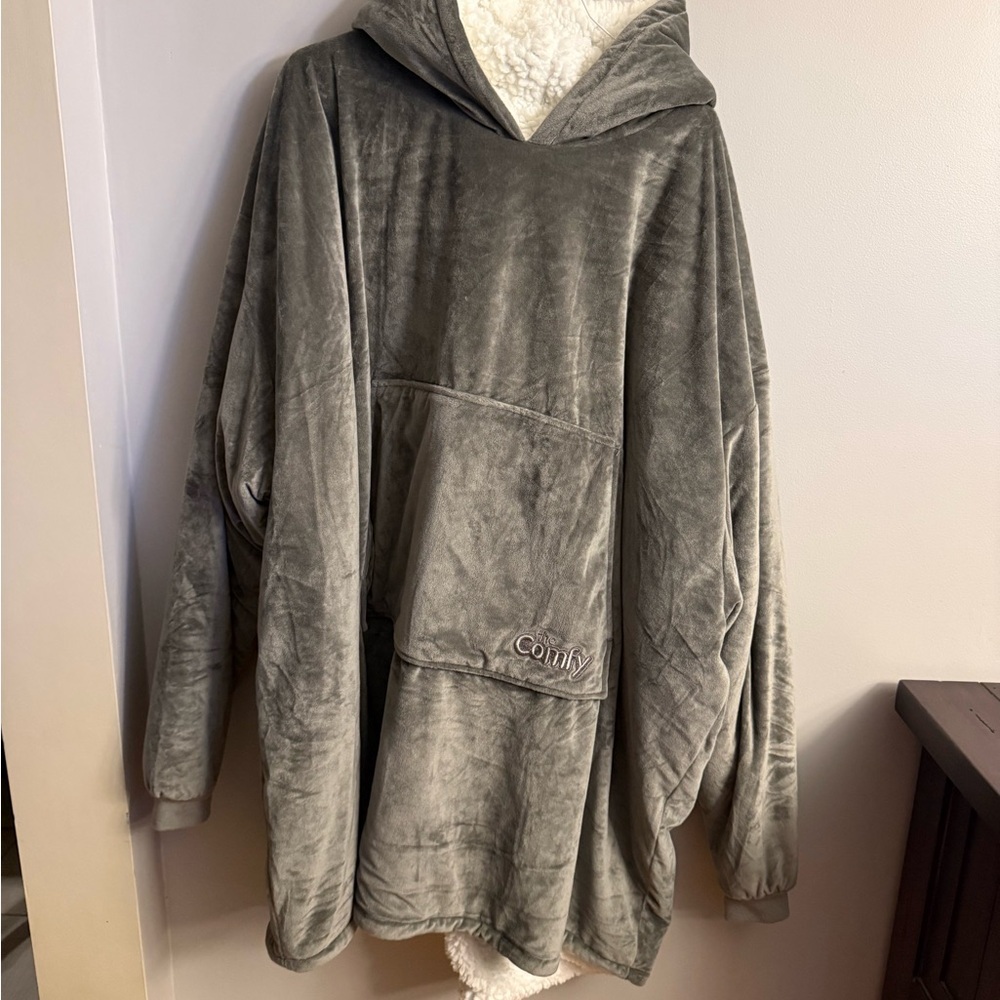 The Comfy Wearable Blanket Hoodie Gray One Size